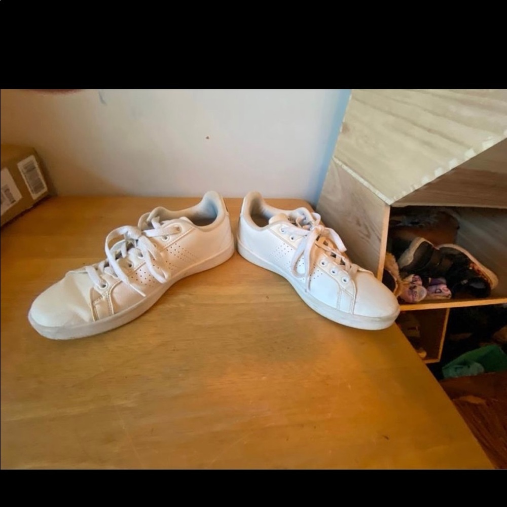 White Adidas Superstars CloudFoam